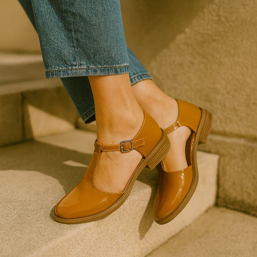 Zapatos Elizabeth Camel