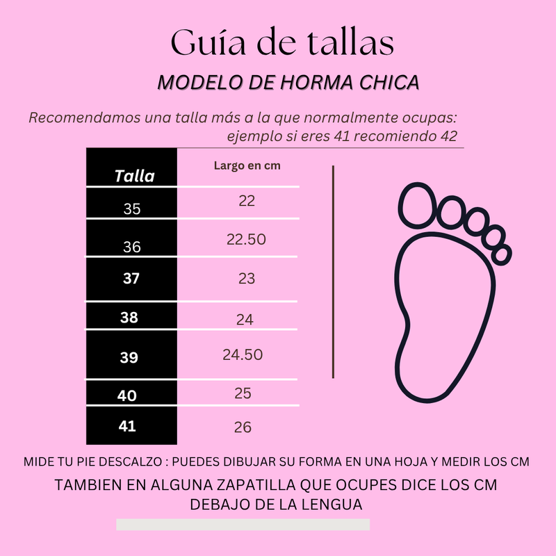 Guía de tallas
