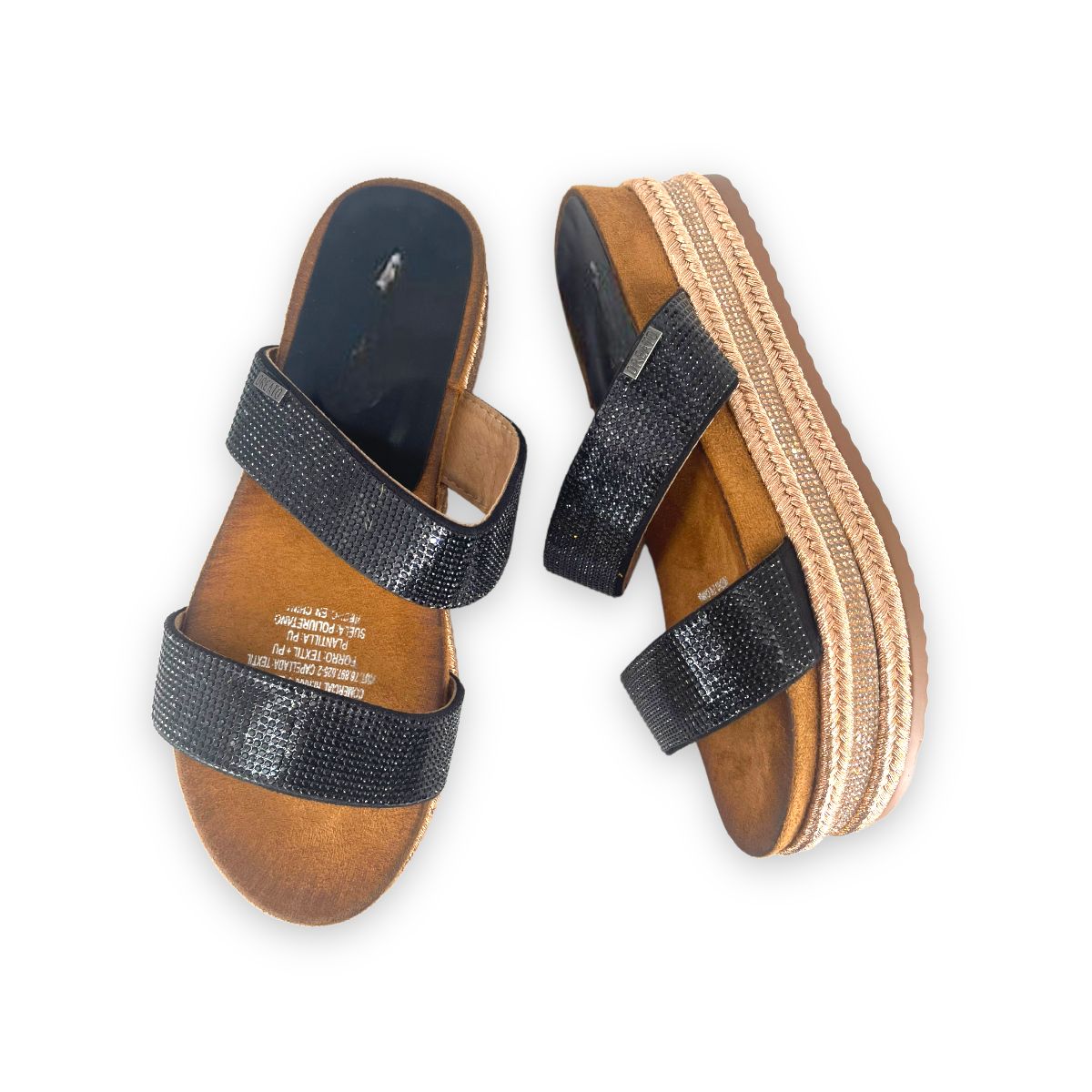 Sandalias Chalas Burbuja negro regiasshop